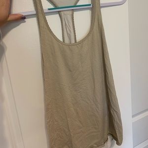 Lululemon white/khaki tank